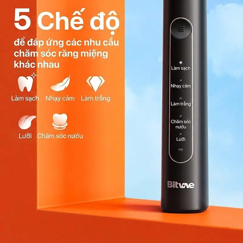 5 chế độ của bàn chải điện Bitvae R2